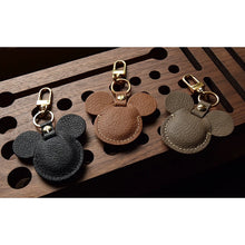 Load image into Gallery viewer, Handmade Mickey Leather AirTag Case Keychain
