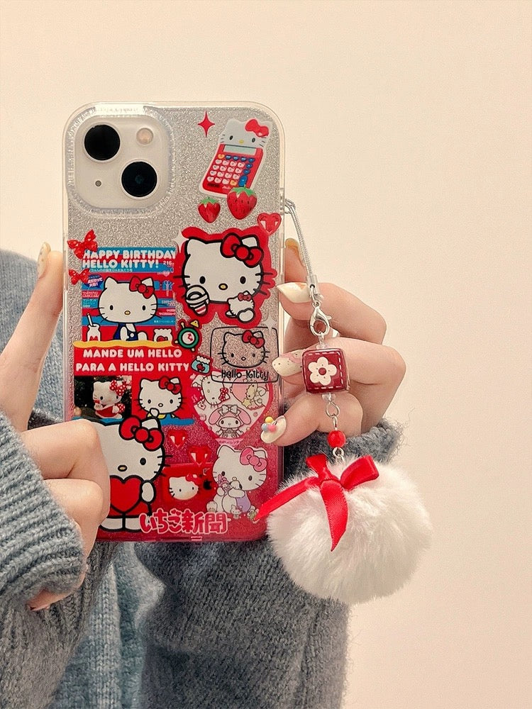 Happy Birthday Hello Kitty iPhone Case
