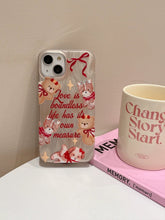 Load image into Gallery viewer, Lovely Bear iPhone Case with Fluffy Charm
