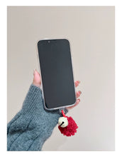 Load image into Gallery viewer, Lovely Bear iPhone Case with Fluffy Charm
