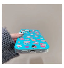 Load image into Gallery viewer, Blue Bling Hello Kitty iPhone Case
