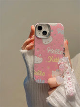 Load image into Gallery viewer, Shining Hello Kitty iPhone Case with Charm
