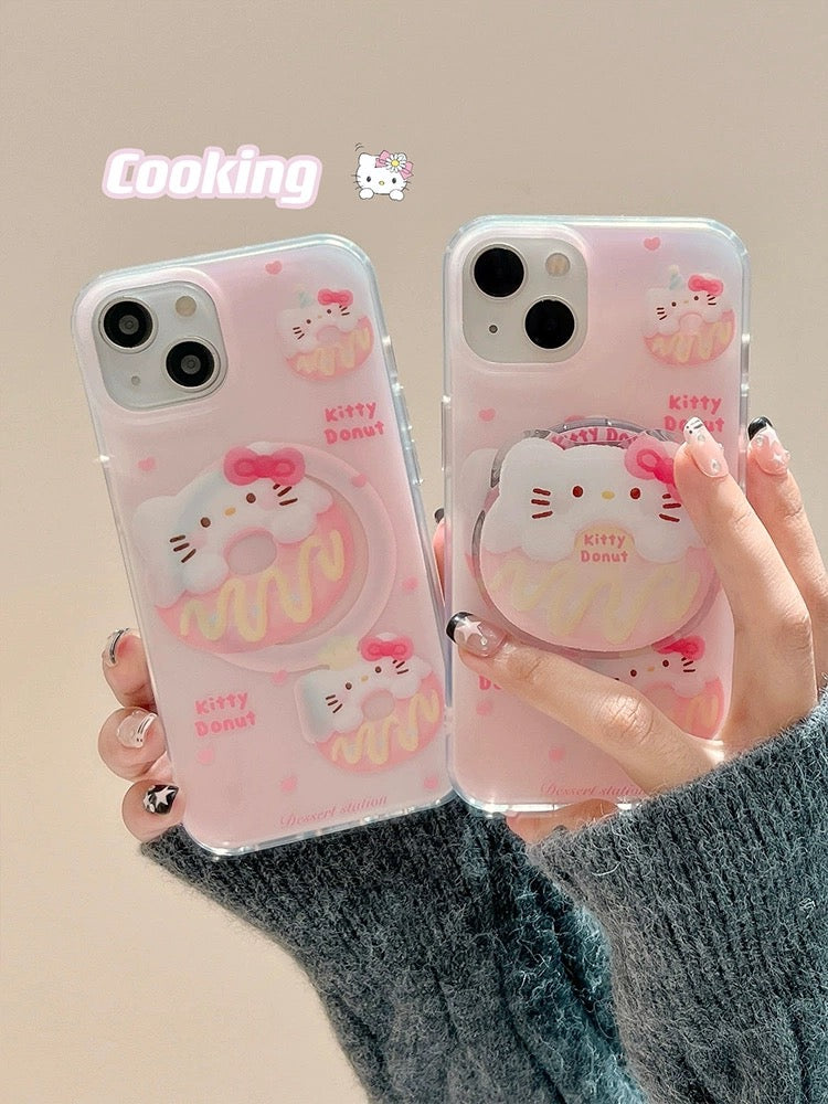 Hello Kitty Donut Magsafe Grip iPhone Case