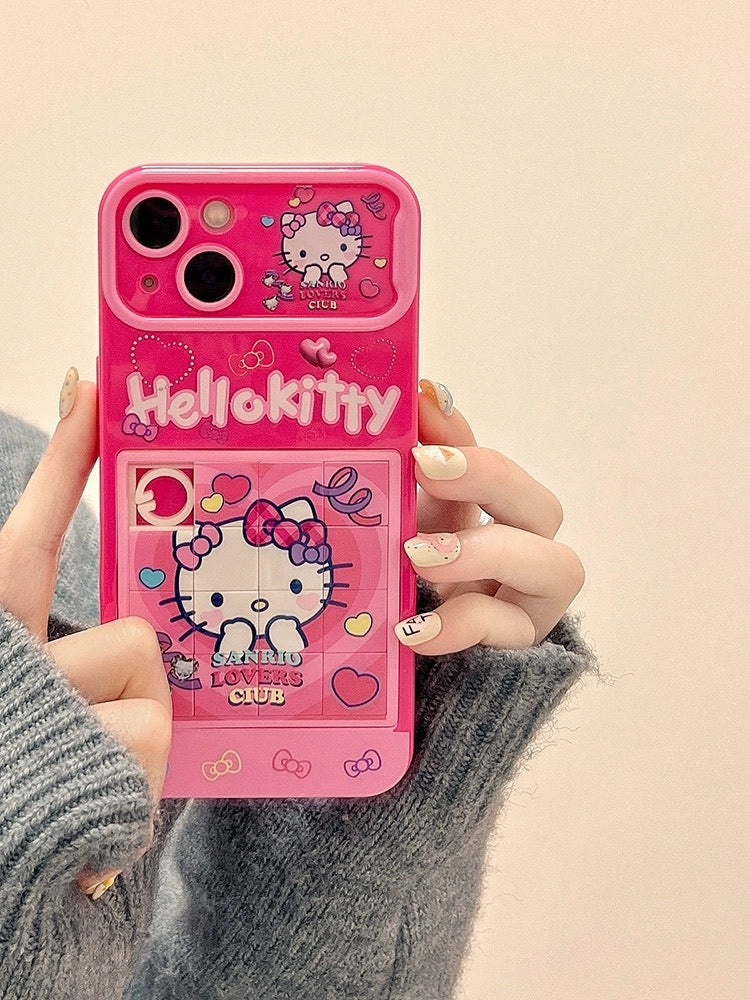 Hello Kitty and Kuromi iPhone Case With Puzzle