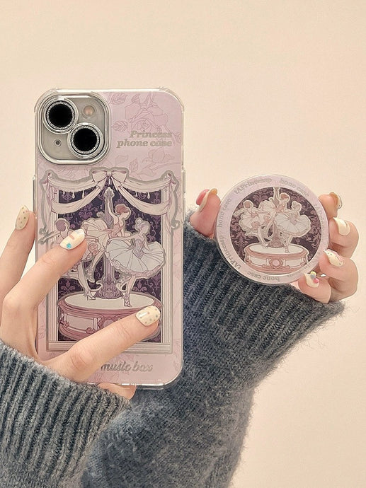 Ballerina Magsafe Grip iPhone Case with Mirror