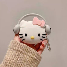 Load image into Gallery viewer, Hello Kitty Earmuff AirPods Case
