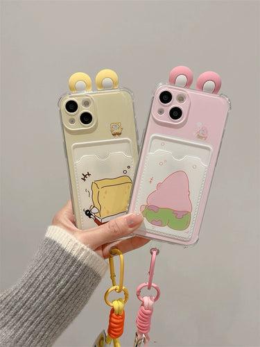 3D Spongebob iPhone Case with Cardholder