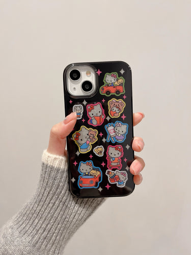 Hello Kitty Bling Sticker iPhone Case
