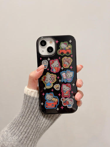 Hello Kitty Bling Sticker iPhone Case