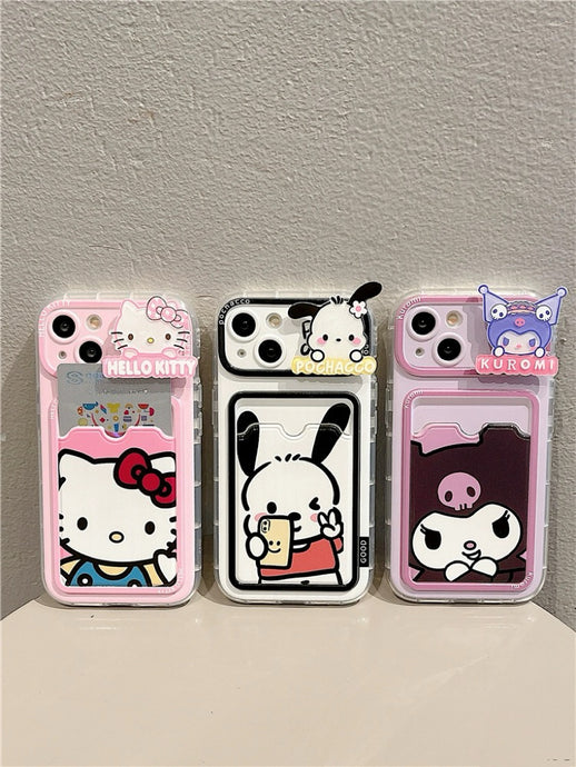 Sanrio Family Wallet iPhone Case with Light