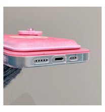 Load image into Gallery viewer, Pink Cute Apple Magsafe Wallet iPhone Case
