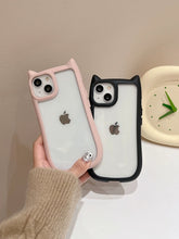 Load image into Gallery viewer, Soft Silicon Cat Ear iPhone Case
