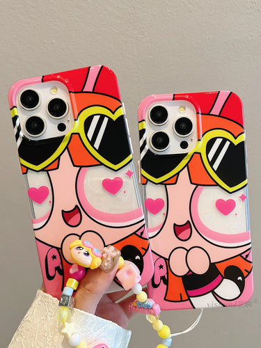 Hearty PowerPuff Girl iPhone Case